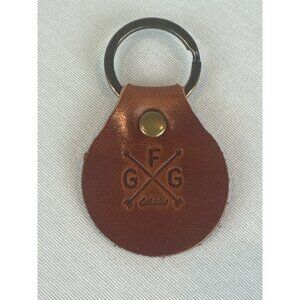 Go Forth Goods Leather Keychain Fob Key Ring Accessory Brown Handmade NEW